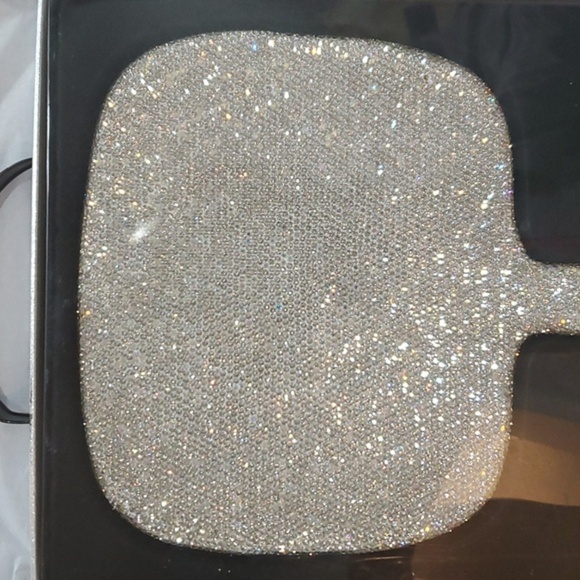 5X magnification Glitz Glam blinged crystal rhinestone hefty handheld mirror new - Picture 15 of 17